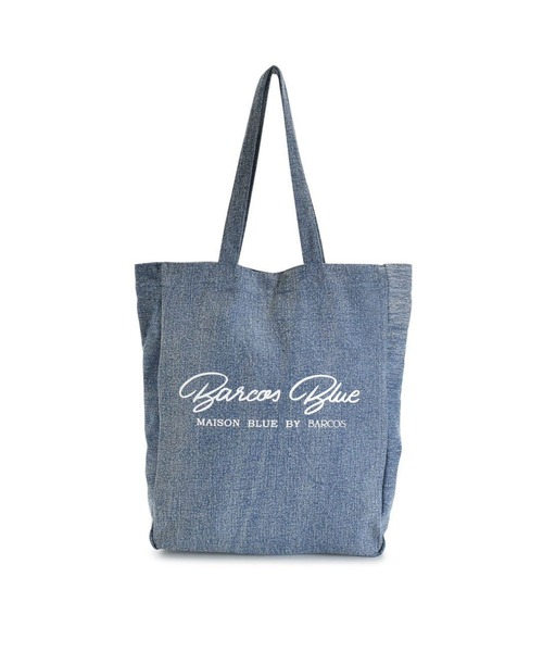 BarcosBlue（バルコスブルー）の「【BarcosBlue/バルコスブルー】バルコスブルーロゴ入りトートバッグ（トートバッグ・レディース・ブラック/ブルー・ONE SIZE）」の3枚目の写真