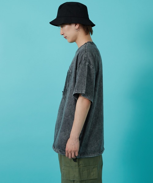 improves（インプローブス）の「6.5ozデニム クルーネック プルオーバー（Tシャツ/カットソー・メンズ・ブラック/ブルー・MEDIUM/LARGE）」の4枚目の写真