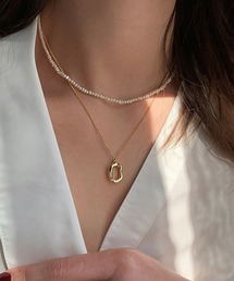 Fun & Daily（ファンアンドデイリー）の「F&D : Ellipse Necklace Silver925（ネックレス）」