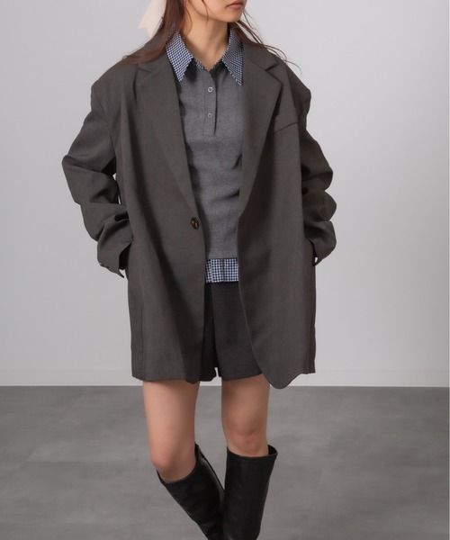 セール】Chiina / ボクシーテーラードジャケット（テーラード