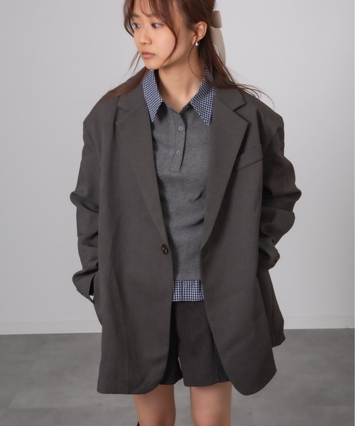 セール】Chiina / ボクシーテーラードジャケット（テーラード