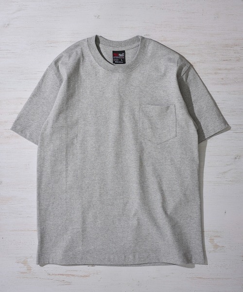 PRO・TAG（プロタグ）の「【PRO-TAG】Short Sleeve heavy T / ヘビーウェイト ポケット付き 半袖Tシャツ（Tシャツ/カットソー・メンズ・ホワイト/ブラック/グレー・X-LARGE/SMALL/MEDIUM/LARGE）」の3枚目の写真