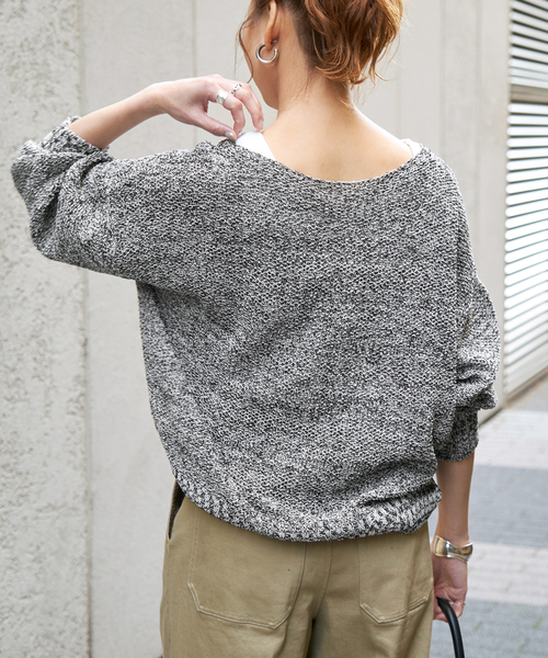 Spick & Span(スピックアンドスパン)の「《追加》ペーパーヤーン2WAYルーズプルオーバー(ニット/セーター・レディース・マルチ/その他6・FREE)」の9枚目の写真