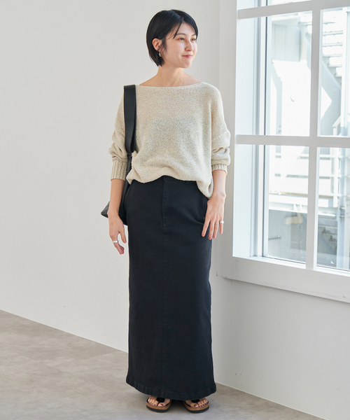 Spick & Span(スピックアンドスパン)の「《追加》ペーパーヤーン2WAYルーズプルオーバー(ニット/セーター・レディース・マルチ/その他6・FREE)」の18枚目の写真