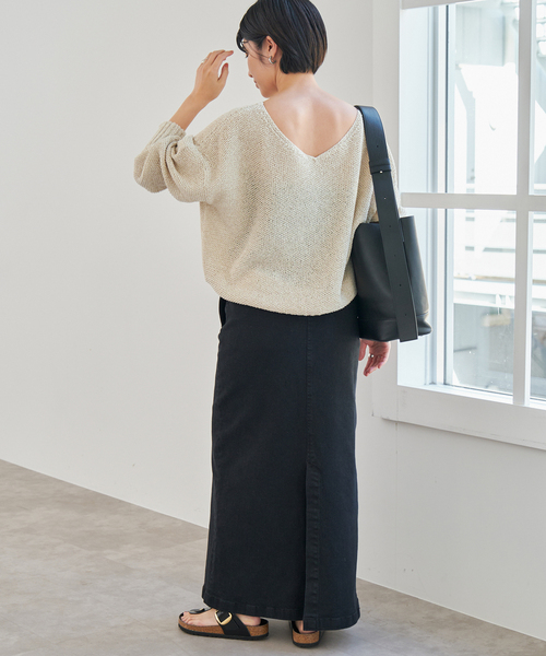 Spick & Span(スピックアンドスパン)の「《追加》ペーパーヤーン2WAYルーズプルオーバー(ニット/セーター・レディース・マルチ/その他6・FREE)」の19枚目の写真