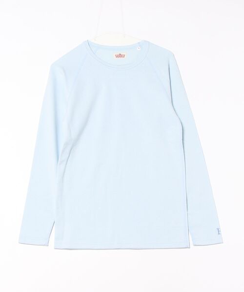 HOLLYWOOD RANCH MARKET（ハリウッドランチマーケット）の「ストレッチフライス ロングスリーブ Tシャツ（Tシャツ/カットソー・メンズ・ブラック/ライトブルー/ホワイト/グリーン/グレー/オレンジ/ネイビー・SMALL/MEDIUM/LARGE/X-LARGE）」の5枚目の写真