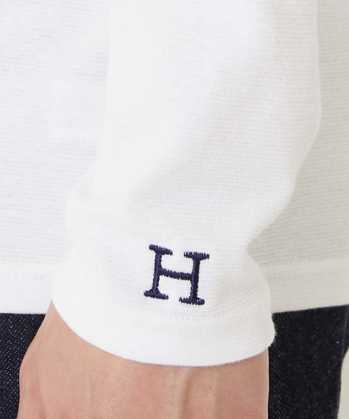 HOLLYWOOD RANCH MARKET（ハリウッドランチマーケット）の「ストレッチフライス ロングスリーブ Tシャツ（Tシャツ/カットソー・メンズ・ブラック/ライトブルー/ホワイト/グリーン/グレー/オレンジ/ネイビー・SMALL/MEDIUM/LARGE/X-LARGE）」の11枚目の写真