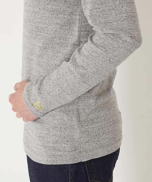 HOLLYWOOD RANCH MARKET（ハリウッドランチマーケット）の「ストレッチフライス ロングスリーブ Tシャツ（Tシャツ/カットソー・メンズ・ブラック/ライトブルー/ホワイト/グリーン/グレー/オレンジ/ネイビー・SMALL/MEDIUM/LARGE/X-LARGE）」の17枚目の写真