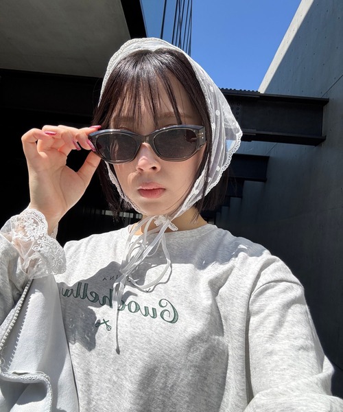 Peony（ピオニー）の「【Peony/ピオニー】/フォックス型　Y2K サングラス（サングラス・レディース・ブラック/カーキ/ベージュ・FREE）」の17枚目の写真