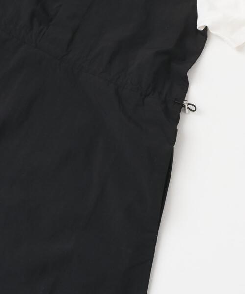 ITEMS URBANRESEARCH(アイテムズ アーバンリサーチ)の「ドッキングナイロンワンピース(半袖)(ワンピース・レディース・ブラック/ブラウン・FREE)」の8枚目の写真