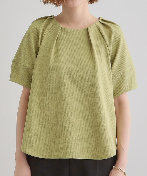 grove（グローブ）の「楽してきまる ランタンスリーブプルオーバー（Tシャツ/カットソー・レディース・ブラック/グリーン/オフホワイト・01/05/04/03/02）」の16枚目の写真