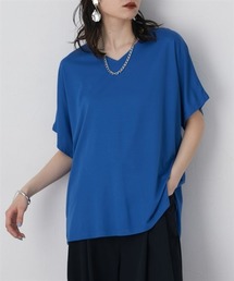 Soiunique（スワユニーク）の「【接触冷感】ゆったりＶネック半袖Ｔシャツ［Soiunique］（Tシャツ/カットソー）」