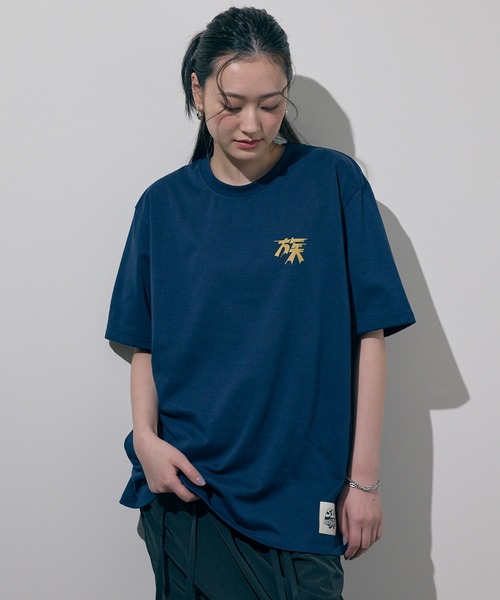 KANSAI YAMAMOTO HOMME（カンサイヤマモトオム）の「【KANSAI YAMAMOTO HOMME/カンサイヤマモトオム】KANSAI JAPAN/昭和キーワードレトロデザイン半袖Tシャツ（Tシャツ/カットソー・メンズ・ネイビー/オレンジ/レッド/ホワイト/ブラウン/エメラルド/ブルー/オフホワイト・MEDIUM/LARGE）」の6枚目の写真