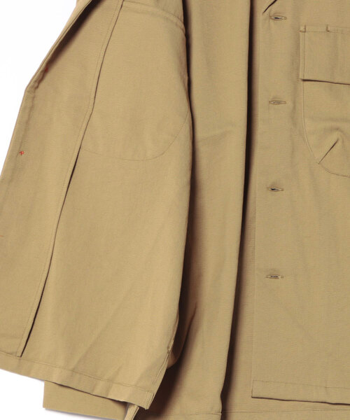 KATO`(カトー)の「【Ca】【it】【KATO(カトー)】211 ナイロンオープンカラーワークシャツ(シャツ/ブラウス・メンズ・カーキ/ネイビー/ベージュ・L/M/S)」の5枚目の写真