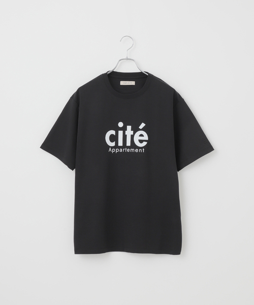 B.C STOCK(ベーセーストック)の「シルケット加工 フレンチロゴ クルーネックTシャツ(Tシャツ/カットソー・メンズ・ブラック/ブラウン/ホワイト系その他/ホワイト・LARGE/MEDIUM)」の1枚目の写真