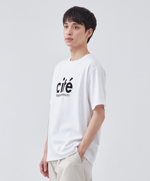 B.C STOCK(ベーセーストック)の「シルケット加工 フレンチロゴ クルーネックTシャツ(Tシャツ/カットソー・メンズ・ブラック/ブラウン/ホワイト系その他/ホワイト・LARGE/MEDIUM)」の19枚目の写真