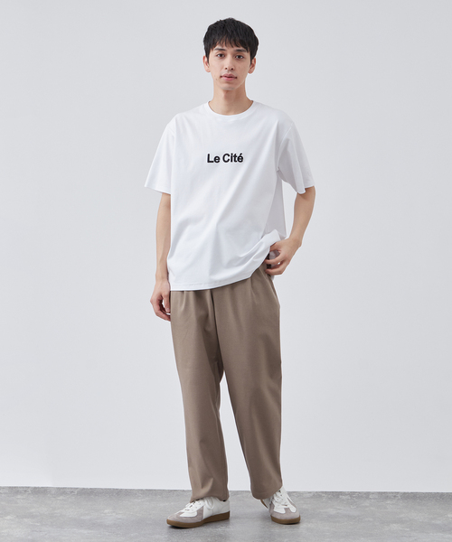 B.C STOCK(ベーセーストック)の「シルケット加工 フレンチロゴ クルーネックTシャツ(Tシャツ/カットソー・メンズ・ブラック/ブラウン/ホワイト系その他/ホワイト・LARGE/MEDIUM)」の21枚目の写真