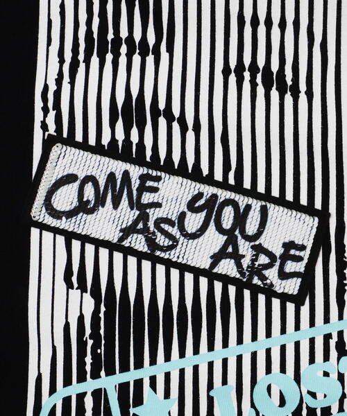 STUD MUFFIN（スタッドマフィン）の「STUD MUFFIN/スタッドマフィン/Come As You Are シークインSS Tシャツ（Tシャツ/カットソー・メンズ・ホワイト/ブラック・2/4/3）」の9枚目の写真