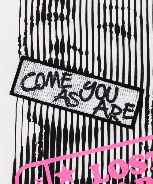 STUD MUFFIN（スタッドマフィン）の「STUD MUFFIN/スタッドマフィン/Come As You Are シークインSS Tシャツ（Tシャツ/カットソー・メンズ・ホワイト/ブラック・2/4/3）」の21枚目の写真