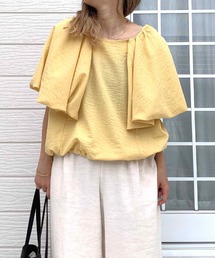 Q | リネンライクバルーンブラウス(シャツ/ブラウス)