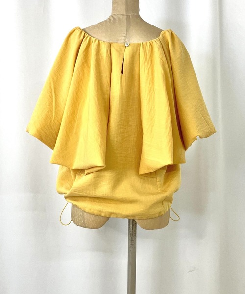 Q(キュー)の「リネンライクバルーンブラウス(シャツ/ブラウス・レディース・アイボリー/ブラック/イエロー・MEDIUM)」の8枚目の写真