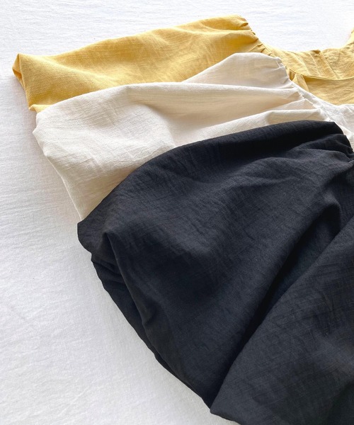 Q(キュー)の「リネンライクバルーンブラウス(シャツ/ブラウス・レディース・アイボリー/ブラック/イエロー・MEDIUM)」の13枚目の写真