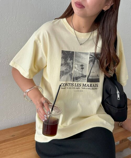 tシャツ コットン フォトプリント 半袖 Tシャツ ”Photo ombres”（ユニセックス） レディース メンズ Tシャツ メンズ 半袖 ブランド ユニセックス モノクロ フォト