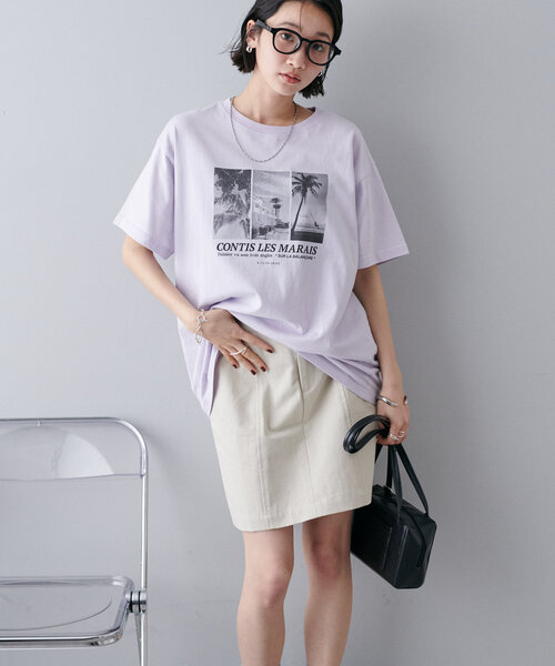 セール】【ユニセックス】サマーフォトグラフィックTシャツ（T