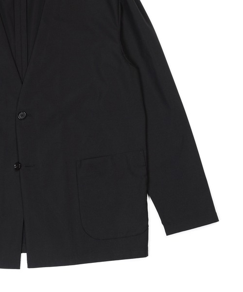 The DUFFER of ST.GEORGE(ザダファーオブセントジョージ)の「SETUP NO COLLAR JACKET:セットアップ ノーカラージャケット(ノーカラージャケット・メンズ・ブラック・MEDIUM/LARGE/X-LARGE)」の7枚目の写真