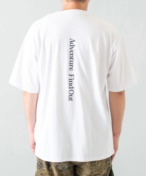 and D. petit main（アンドディープティマイン）の「【親子リンク】【綿100%】【DAD】ロゴプリントワイド半袖Tシャツ（Tシャツ/カットソー・レディース・ホワイト/ネイビー・F）」の22枚目の写真