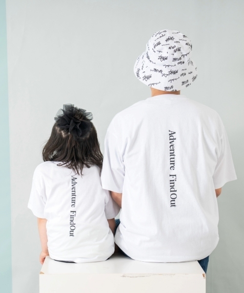 and D. petit main（アンドディープティマイン）の「【親子リンク】【綿100%】【DAD】ロゴプリントワイド半袖Tシャツ（Tシャツ/カットソー・レディース・ホワイト/ネイビー・F）」の19枚目の写真