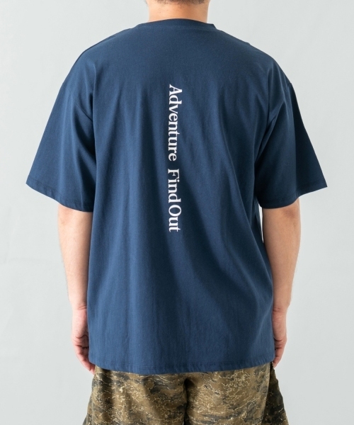 and D. petit main（アンドディープティマイン）の「【親子リンク】【綿100%】【DAD】ロゴプリントワイド半袖Tシャツ（Tシャツ/カットソー・レディース・ホワイト/ネイビー・F）」の13枚目の写真