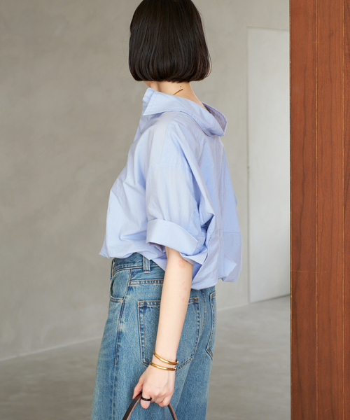 Plage プラージュ　R'IAM バルーンシャツ セール】R'IAM バルーンハーフスリーブシャツ（シャツ/ブラウス