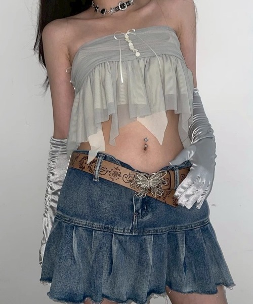 VIBGYOR（ヴィブジョー）の「【LAMPOON】バタフライベルト（ベルト・レディース・ベージュ・FREE）」の3枚目の写真