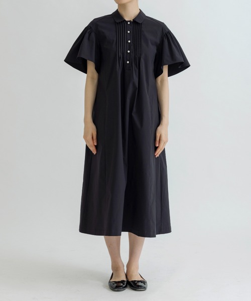 Sono(ソーノ)の「【SONO/ソーノ】【PLUVIOPHILE.COL】クリオンフレアワンピース(ワンピース・レディース・ブラック/ネイビー・F)」の12枚目の写真