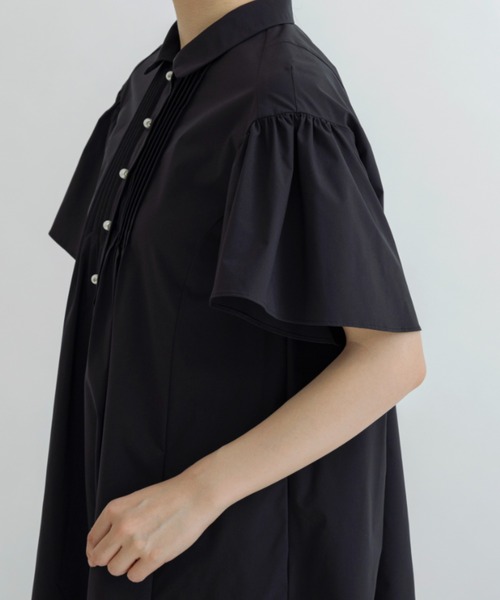 Sono(ソーノ)の「【SONO/ソーノ】【PLUVIOPHILE.COL】クリオンフレアワンピース(ワンピース・レディース・ブラック/ネイビー・F)」の17枚目の写真