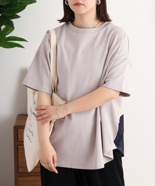 A.N.L(エーエヌエル レーベル)の「A.N.L バックライン配色カットソー(Tシャツ/カットソー・レディース・ライトグレー/ブラック/オフホワイト・38)」の16枚目の写真