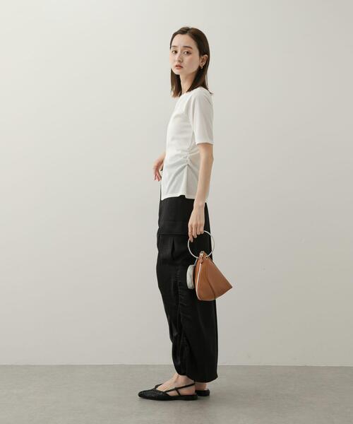SENSE OF PLACE by URBAN RESEARCH（センスオブプレイスバイアーバンリサーチ）の「2WAYウエストギャザーリブトップ（Tシャツ/カットソー・レディース・ライトブルー/オフホワイト/チャコールグレー・ONE）」の19枚目の写真