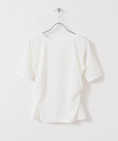 SENSE OF PLACE by URBAN RESEARCH（センスオブプレイスバイアーバンリサーチ）の「2WAYウエストギャザーリブトップ（Tシャツ/カットソー・レディース・ライトブルー/オフホワイト/チャコールグレー・ONE）」の21枚目の写真