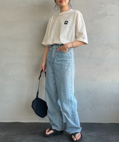 Columbia（コロンビア）の「【WEB限定】[Columbia/コロンビア]  FORT MORNING グラフィックバックプリントTシャツ（Tシャツ/カットソー・レディース・ネイビー/パープル/ホワイト/ブラック・M/L）」の17枚目の写真