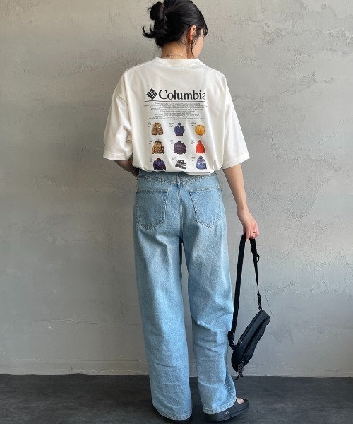 Columbia（コロンビア）の「【WEB限定】[Columbia/コロンビア]  FORT MORNING グラフィックバックプリントTシャツ（Tシャツ/カットソー・レディース・ネイビー/パープル/ホワイト/ブラック・M/L）」の18枚目の写真