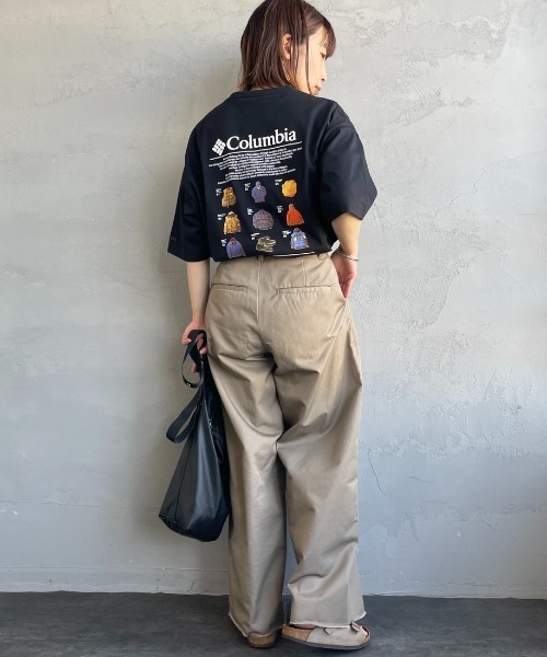 tシャツ 「WEB限定」「Columbia/コロンビア」  FORT MORNING グラフィックバックプリントTシャツ レディース メンズ WEB限定】[Columbia/コロンビア] FORT MORNING グラフィック