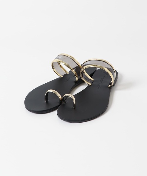 URBAN RESEARCH Sonny Label（アーバンリサーチサニーレーベル）の「NICOLAS LAINAS　サムリングクリアサンダル（サンダル・レディース・ゴールド系その他/ゴールド・38/37）」の4枚目の写真