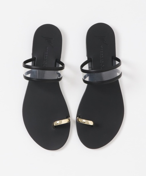 URBAN RESEARCH Sonny Label（アーバンリサーチサニーレーベル）の「NICOLAS LAINAS　サムリングクリアサンダル（サンダル・レディース・ゴールド系その他/ゴールド・38/37）」の6枚目の写真