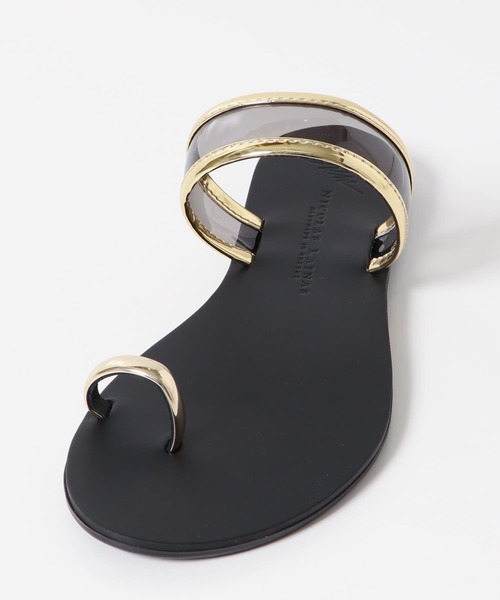 URBAN RESEARCH Sonny Label（アーバンリサーチサニーレーベル）の「NICOLAS LAINAS　サムリングクリアサンダル（サンダル・レディース・ゴールド系その他/ゴールド・38/37）」の9枚目の写真