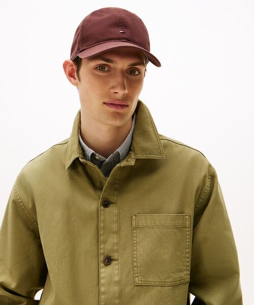 TOMMY HILFIGER（トミーヒルフィガー）の「フラッグソフト6パネルキャップ（キャップ・メンズ・ブラウン/ネイビー/ミント・FREE）」の2枚目の写真