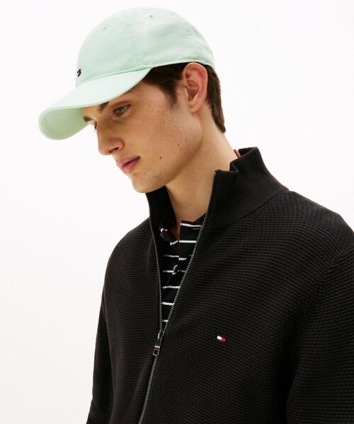 TOMMY HILFIGER（トミーヒルフィガー）の「フラッグソフト6パネルキャップ（キャップ・メンズ・ブラウン/ネイビー/ミント・FREE）」の3枚目の写真