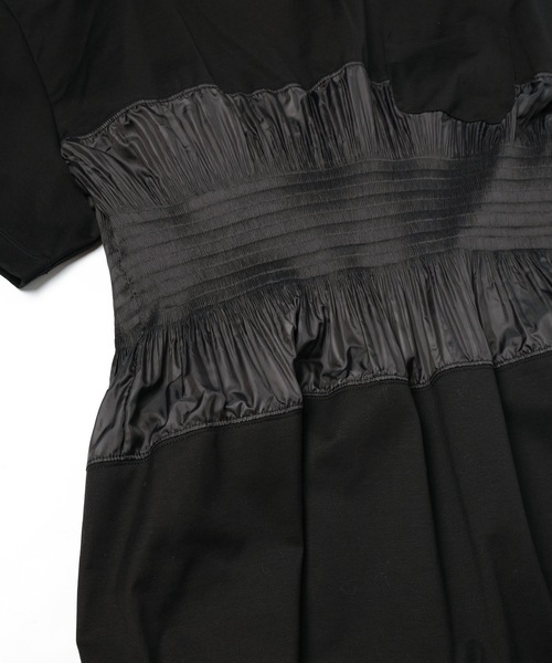 mintdesigns(ミントデザインズ)の「PLEATED T-SHIRT(Tシャツ/カットソー・レディース・ブラック/グレイッシュベージュ・ONESIZE)」の13枚目の写真