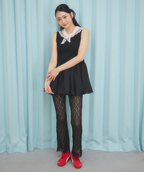 3.3 Field Trip （3.3フィールドトリップ）の「3.3 Field Trip／ドッキングバルーンワンピース（ワンピース・レディース・ブラック/グレー/ホワイト・FREE）」の14枚目の写真