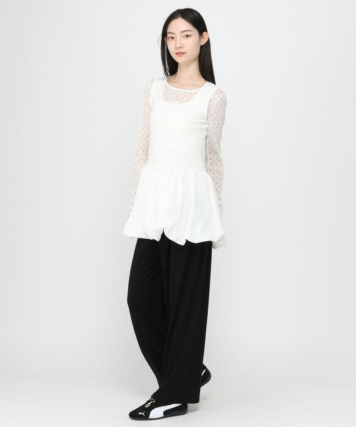 3.3 Field Trip （3.3フィールドトリップ）の「3.3 Field Trip／ドッキングバルーンワンピース（ワンピース・レディース・ブラック/グレー/ホワイト・FREE）」の18枚目の写真